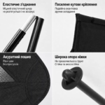 Складне туристичне крісло з високою спинкою та підголівником для кемпінгу і риболовлі - Зображення 8