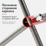 Складне туристичне крісло для кемпінгу і риболовлі, ультралегке 950 грам з чохлом - Зображення 3