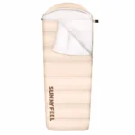 Спальний мішок SunnyFeel 190+30×80 см, туристичний спальник, бежевий