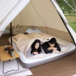 Спальний мішок SunnyFeel 190+30×80 см, туристичний спальник, бежевий - Зображення 4