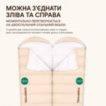 Спальний мішок SunnyFeel 190+30×80 см, туристичний спальник, бежевий - Зображення 5