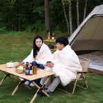 Спальний мішок SunnyFeel 190+30×80 см, туристичний спальник, бежевий - Зображення 7